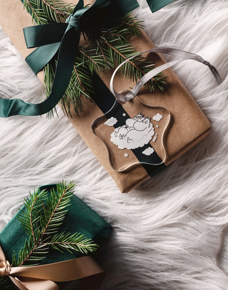 MOOMIN | Christmas | Glass Ornament | Snorkmaiden &amp; Moomin