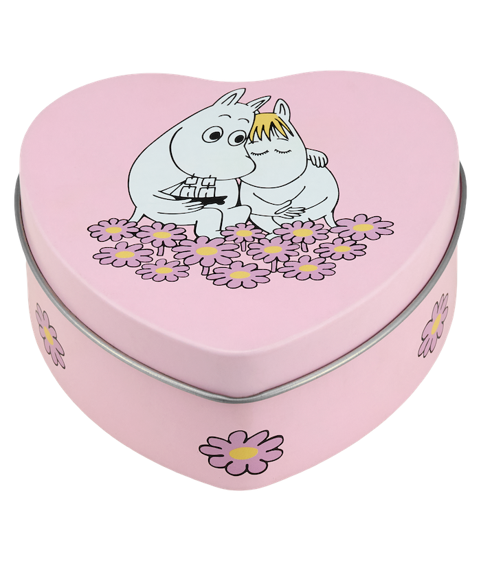 MOOMIN | Heart Shaped Tin Jar | Together | 10x10cm