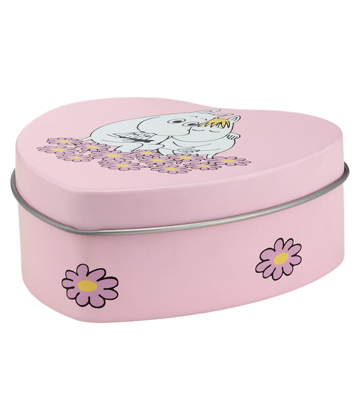 MOOMIN | Heart Shaped Tin Jar | Together | 10x10cm