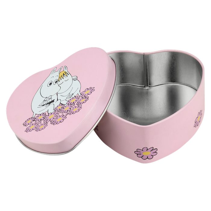 MOOMIN | Heart Shaped Tin Jar | Together | 10x10cm