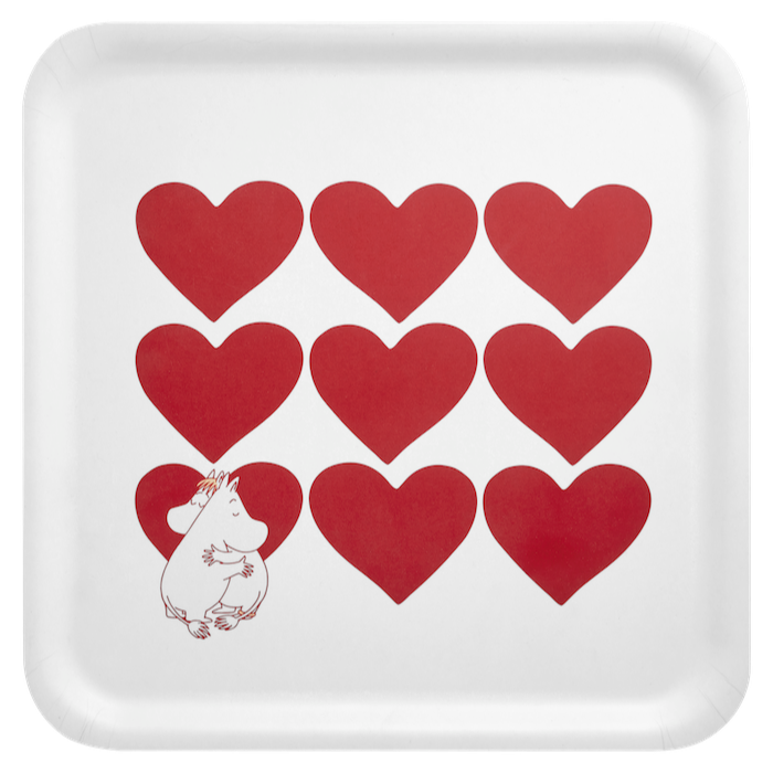 MOOMIN | Tray | Heart | 33 x 33cm