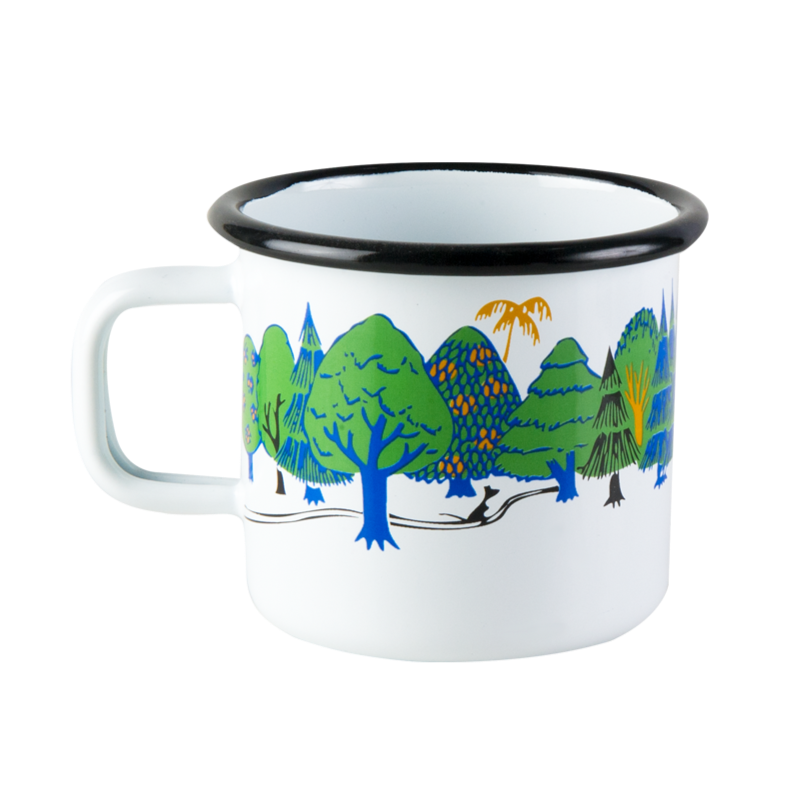 MOOMIN | Enamel Mug | Moomin Valley, Colours | 0.37L