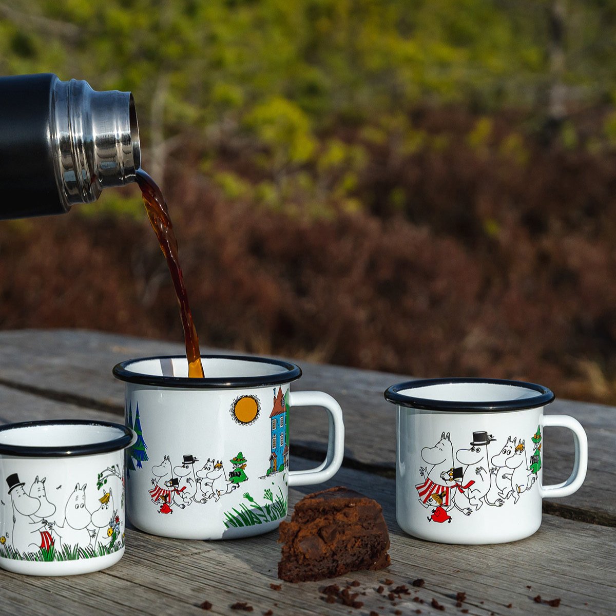 MOOMIN | Enamel Mug | Moomin Valley - Colours | 0.25L