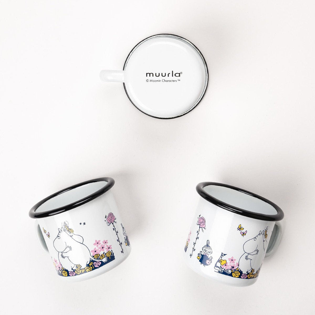 MUURLA | Moomin | Enamel Mug | Hug White | 0.25L