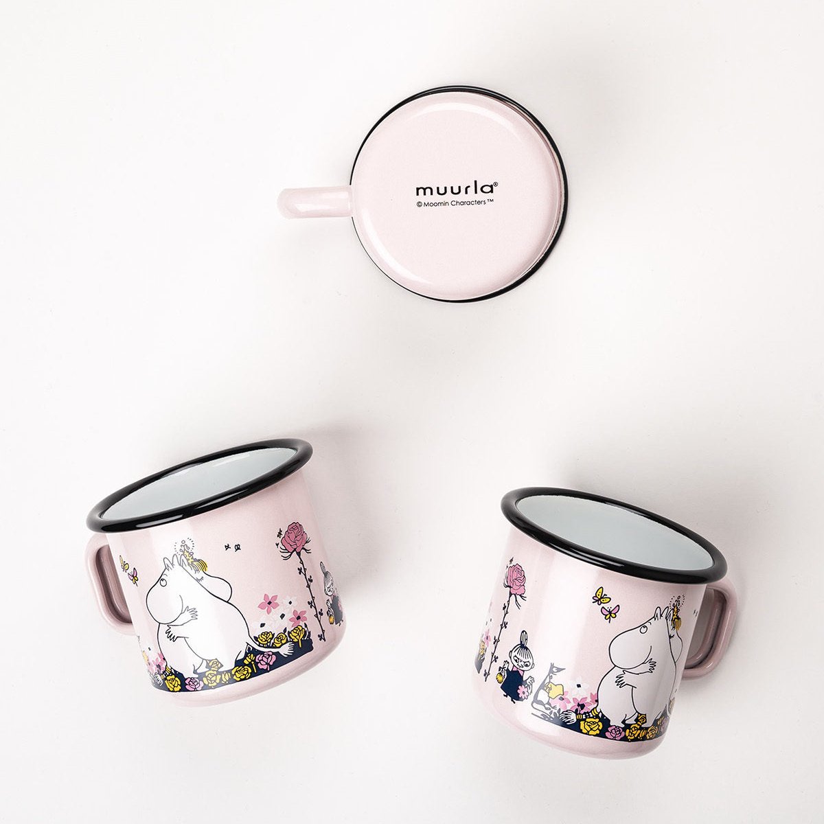 MUURLA | Moomin | Enamel Mug | Hug Pink | 0.37L