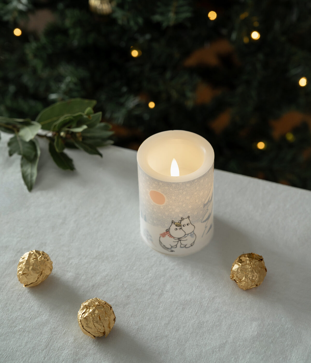 MOOMIN | Christmas | LED Candle | Let It Snow | 10cm