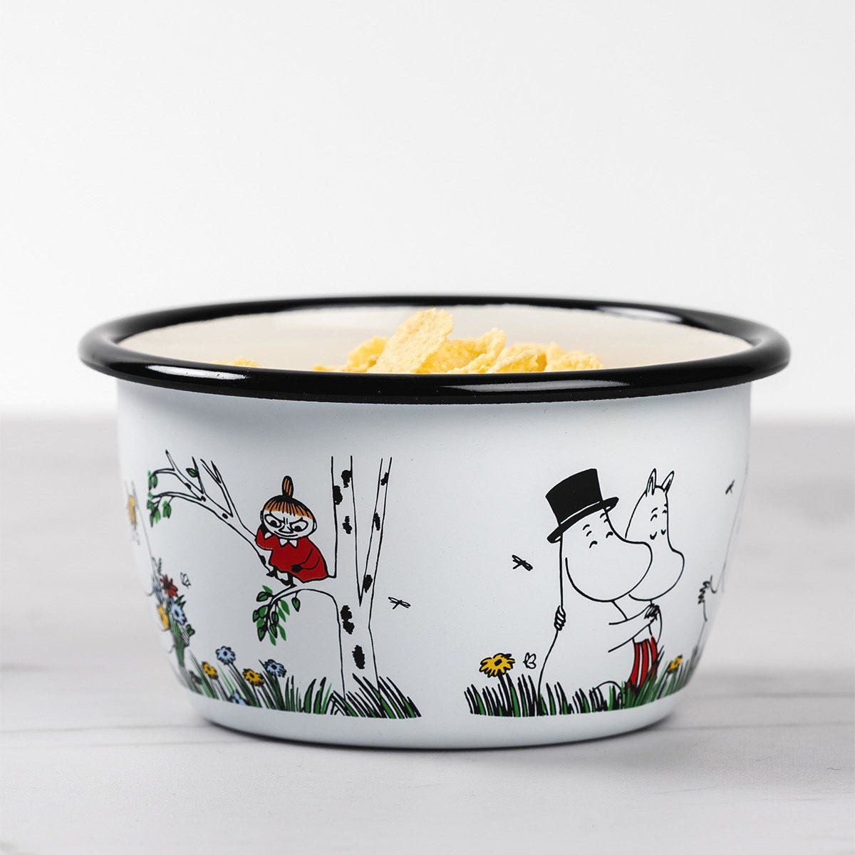 MOOMIN | Enamel Bowl  | Happy Family - Colours | 0.30L