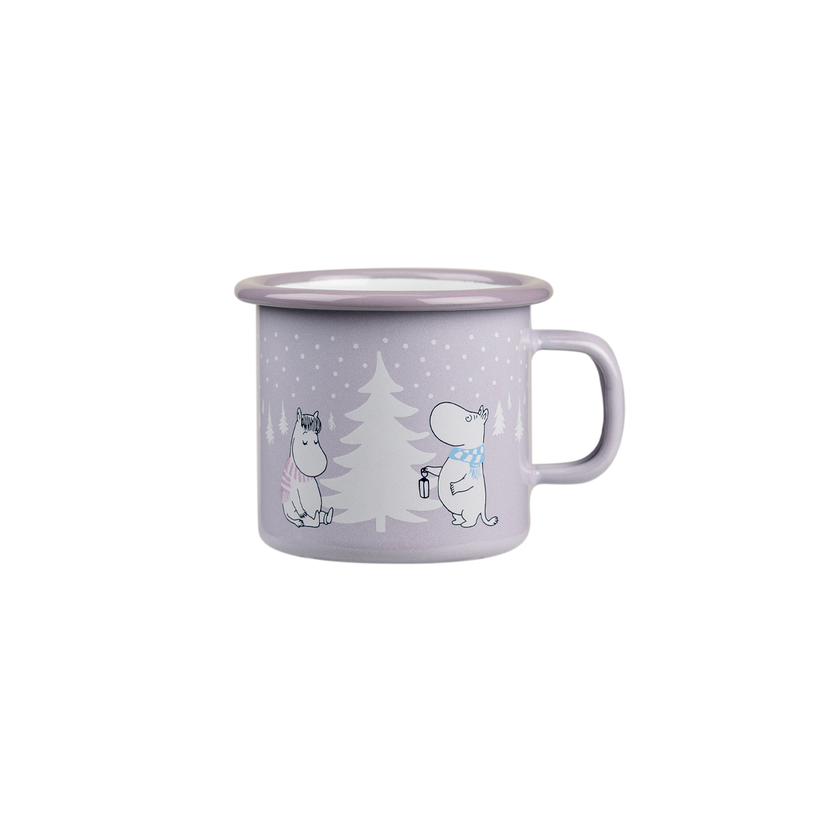 Moomin Snowfall enamel mug by Marla Design