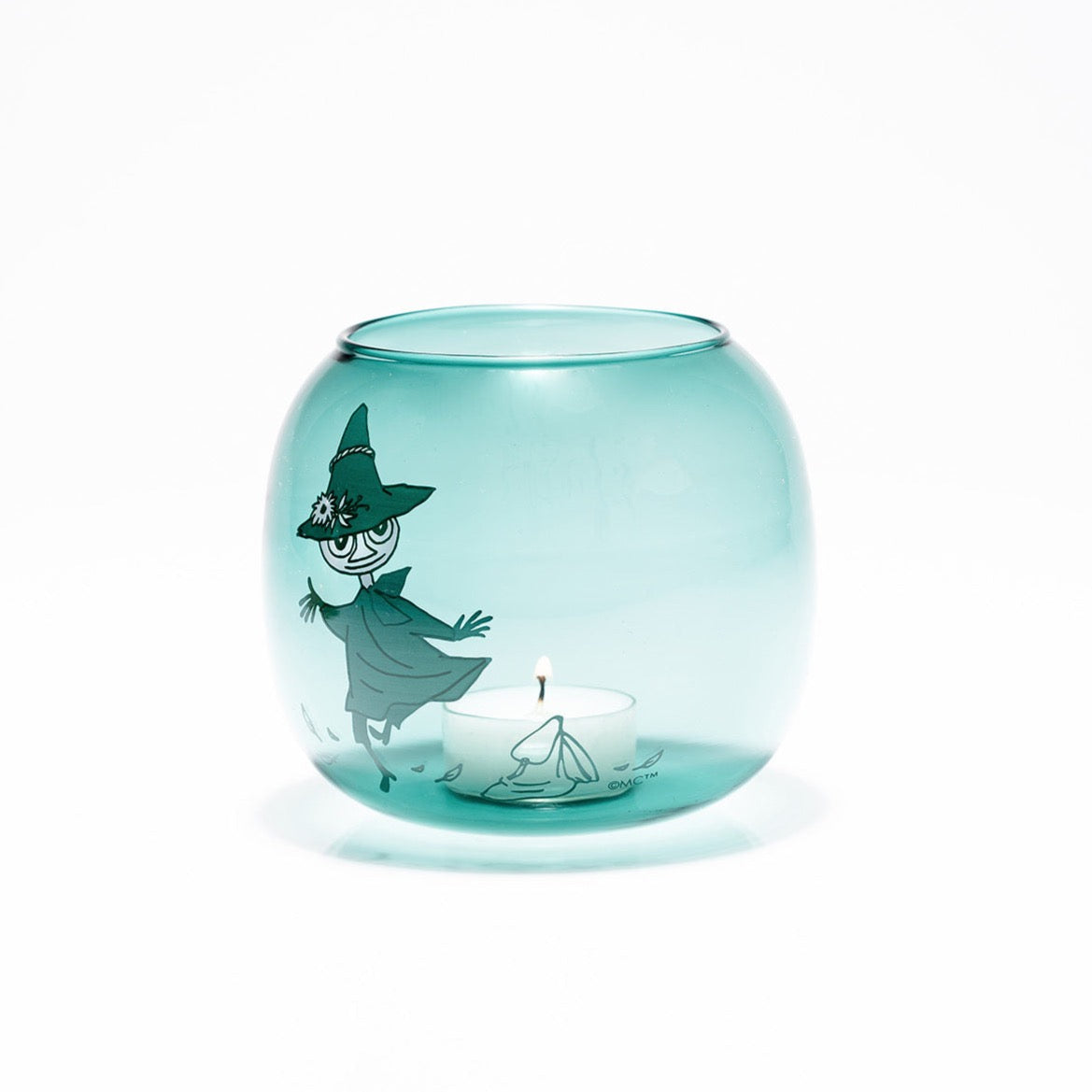 MOOMIN - Tealight Candle Holder, Snufkin, Green. By Muurla Design