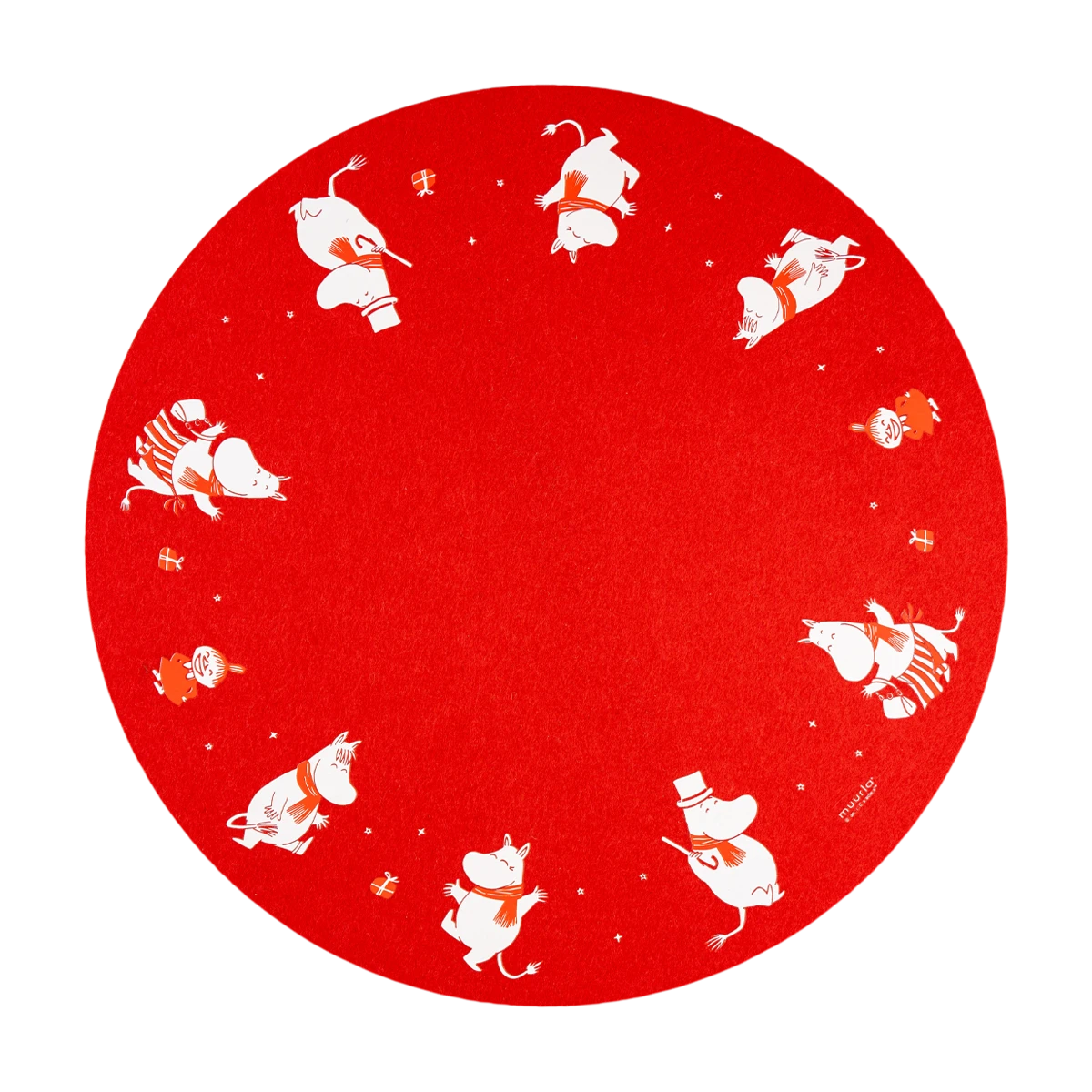 Moomin Gifts Placemat 38cm in a striking Red colourway