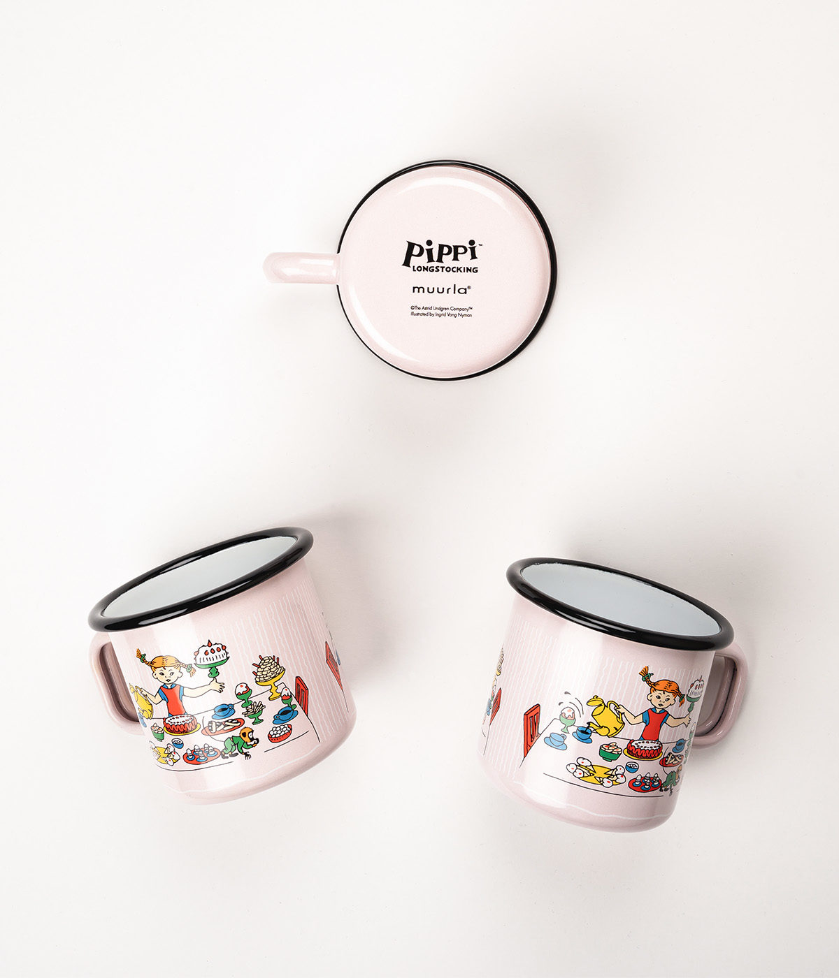 PIPPI LONGSTOCKING | Enamel Mug | Pippi&#39;s Birthday | 0.37L