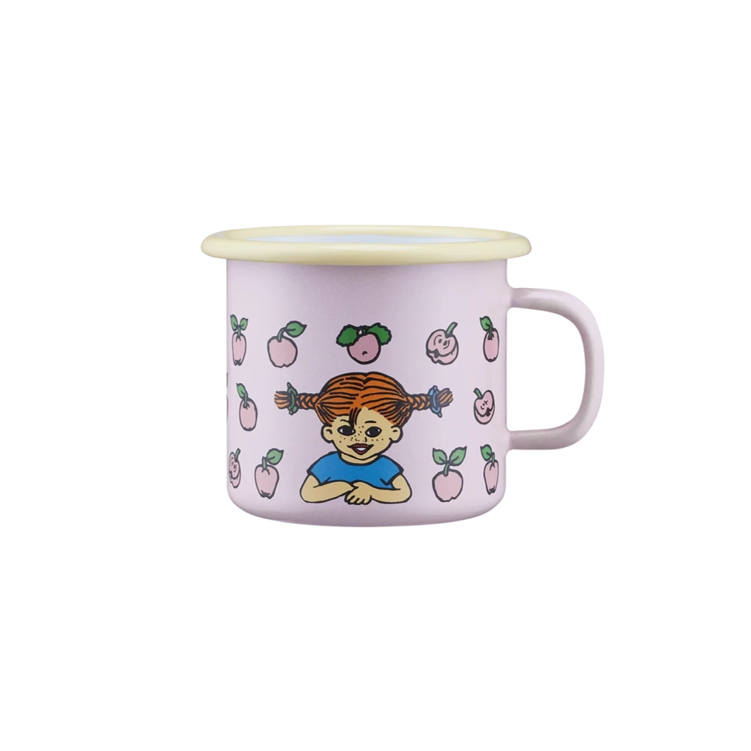 Pippi Longstocking Fruits Enamel Mug, by Muurla Design