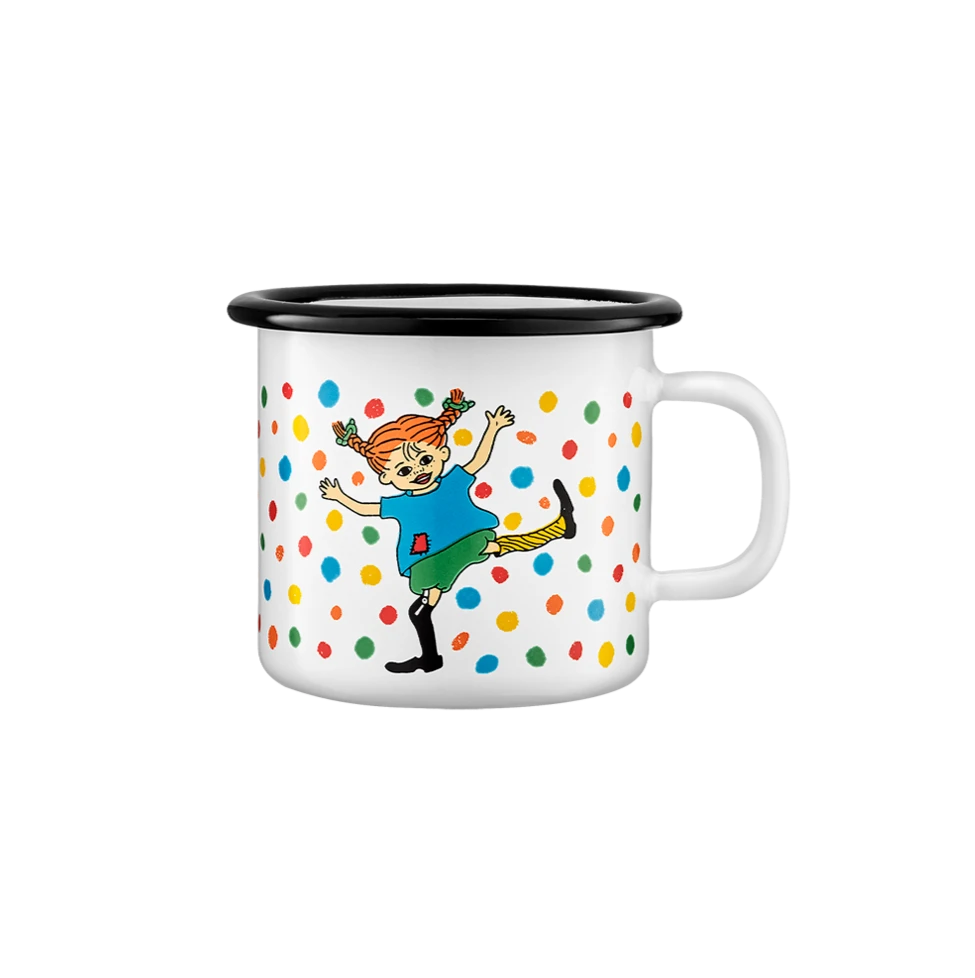 Hoppsansa Enamel Mug - Pippi Longstocking by Muurla Design