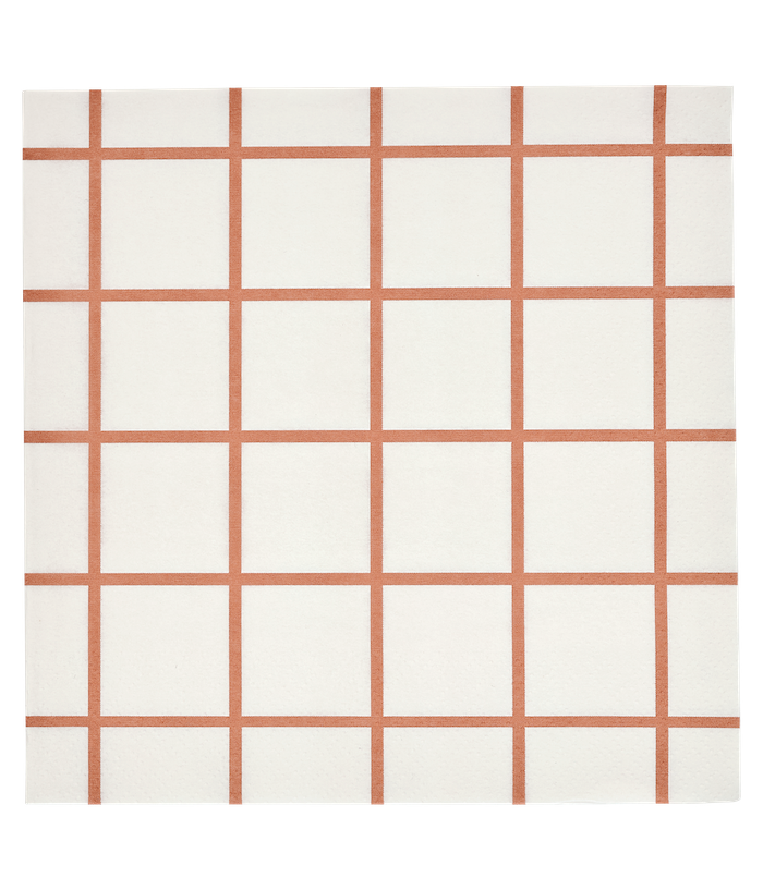 MUURLA | Checks & Stripes, Dinner Napkin, 33x33cm