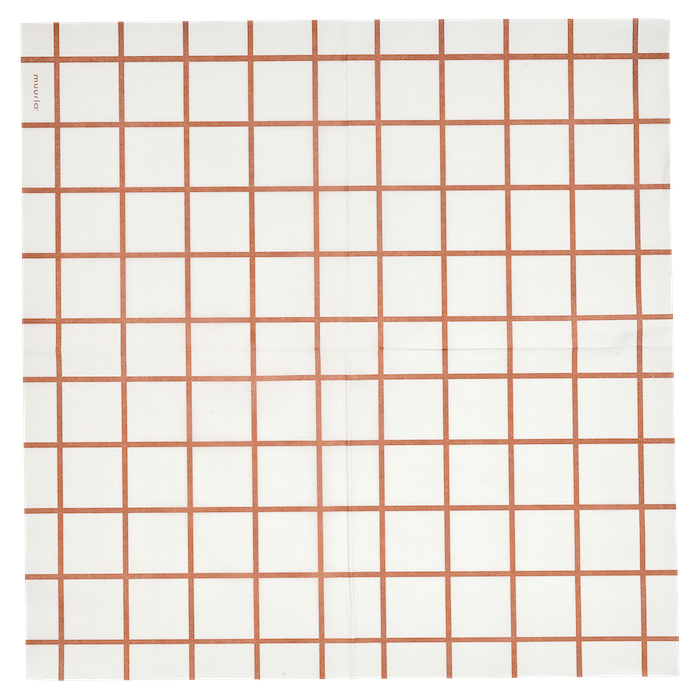MUURLA | Checks & Stripes, Dinner Napkin, 33x33cm