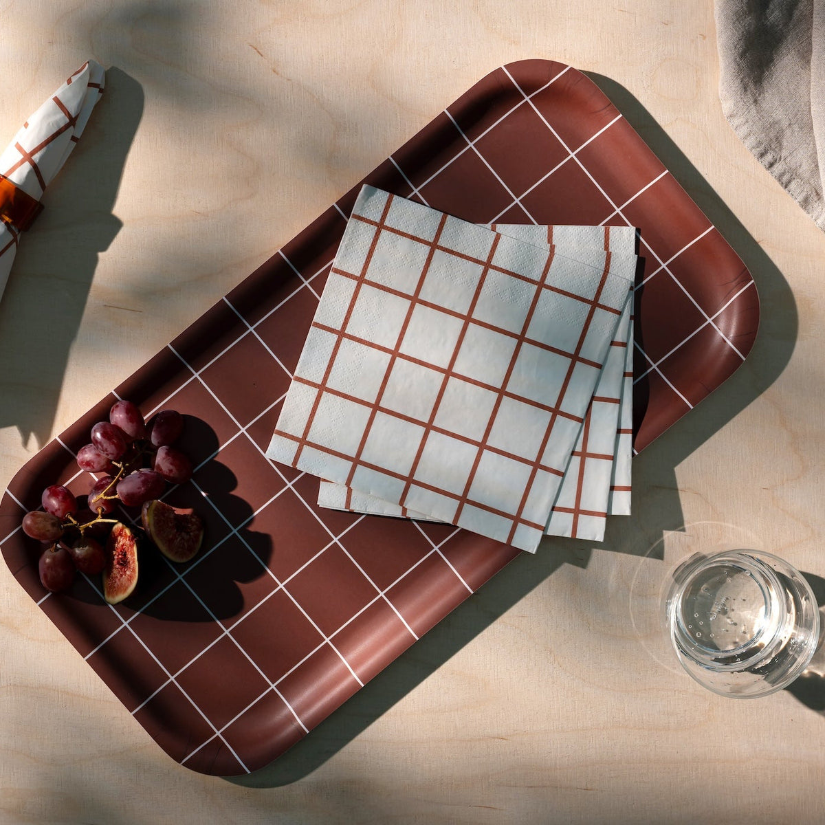 MUURLA | Checks & Stripes, Dinner Napkin, 33x33cm