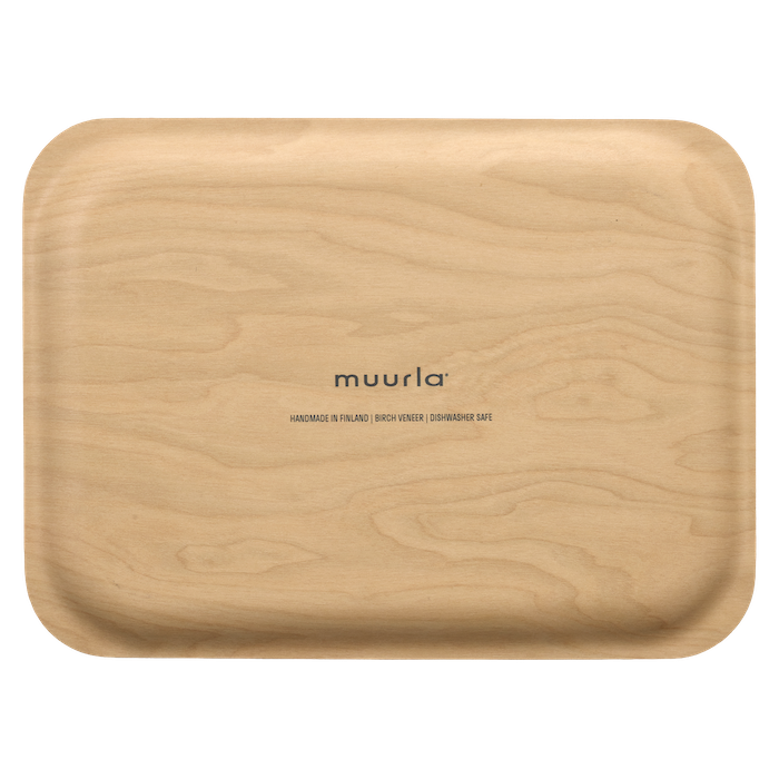 MUURLA | Checks & Stripes, Tray, 27x20cm, Brown & Pink Checks