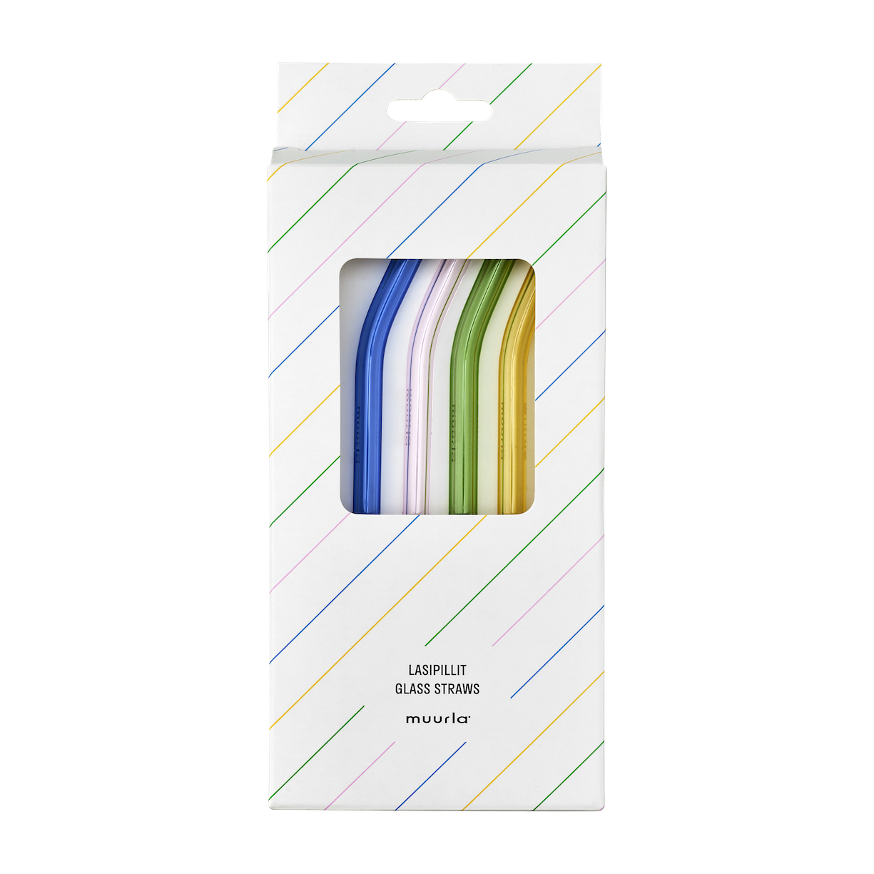 Muurla Coloured Glass Straws