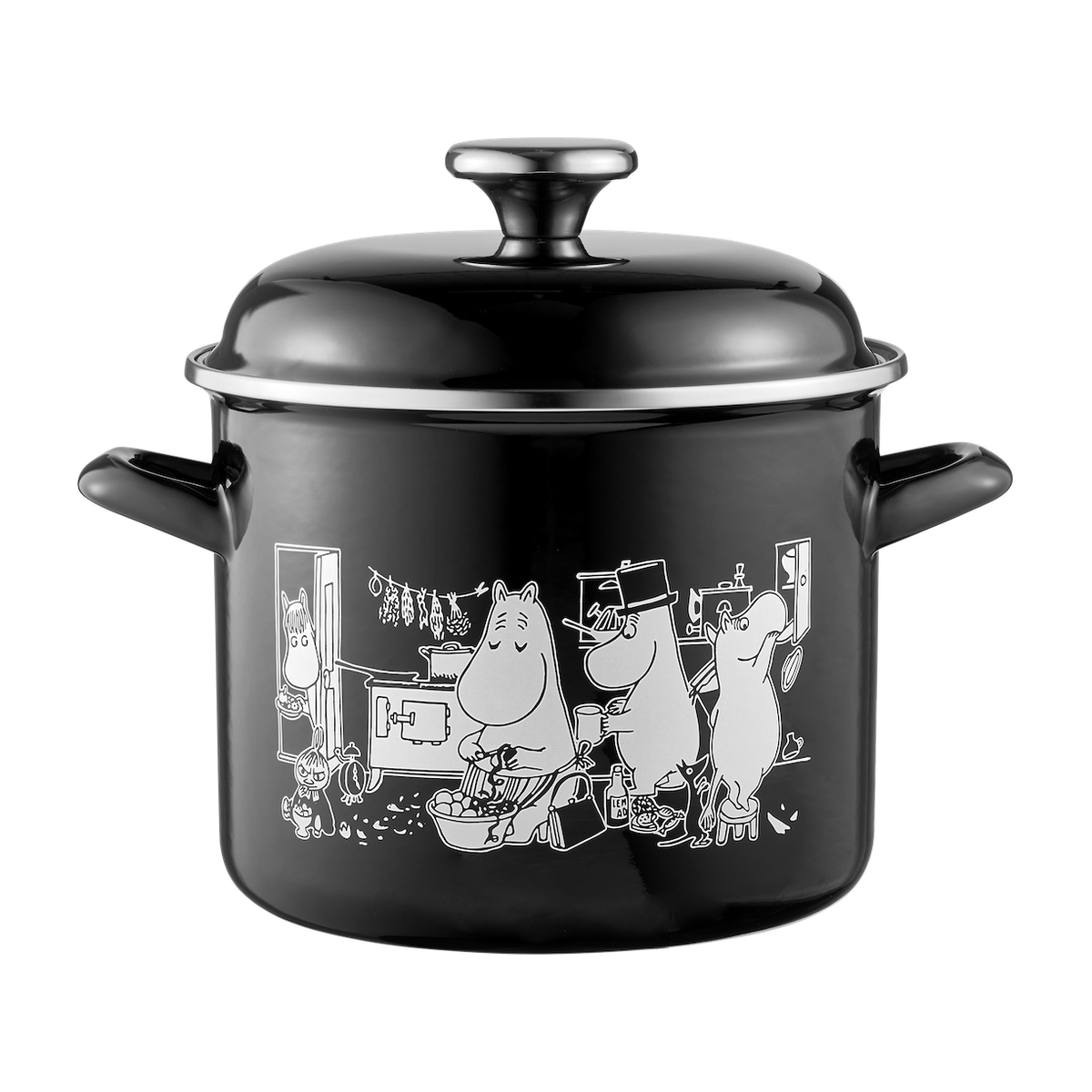 MOOMIN | Enamel Pot with Lid | In the Kitchen | 3.5 L (New Design)