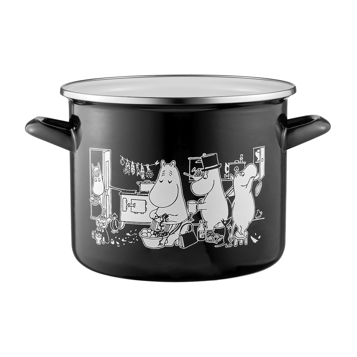 MOOMIN | Enamel Pot with Lid | In the Kitchen | 3.5 L (New Design)