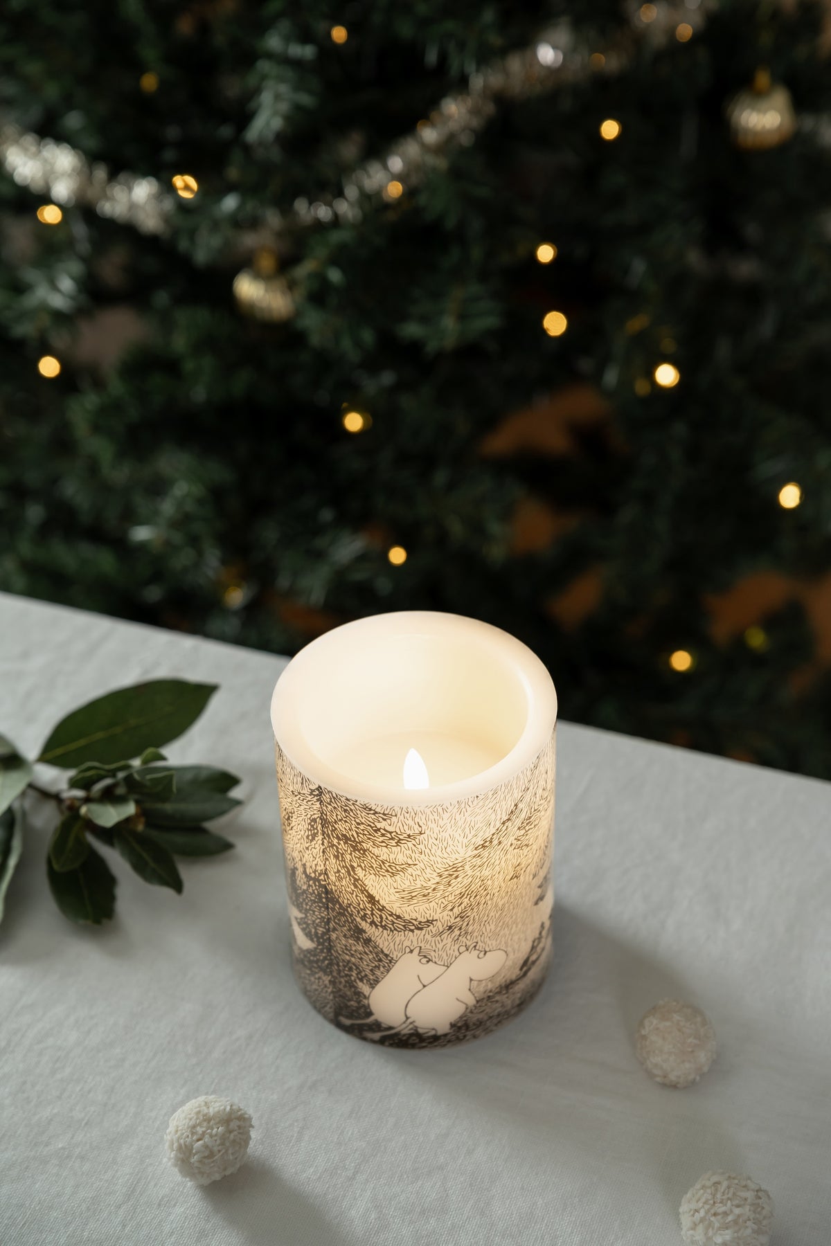 MOOMIN | Christmas | LED Candle | Under the Trees | 12.5cm