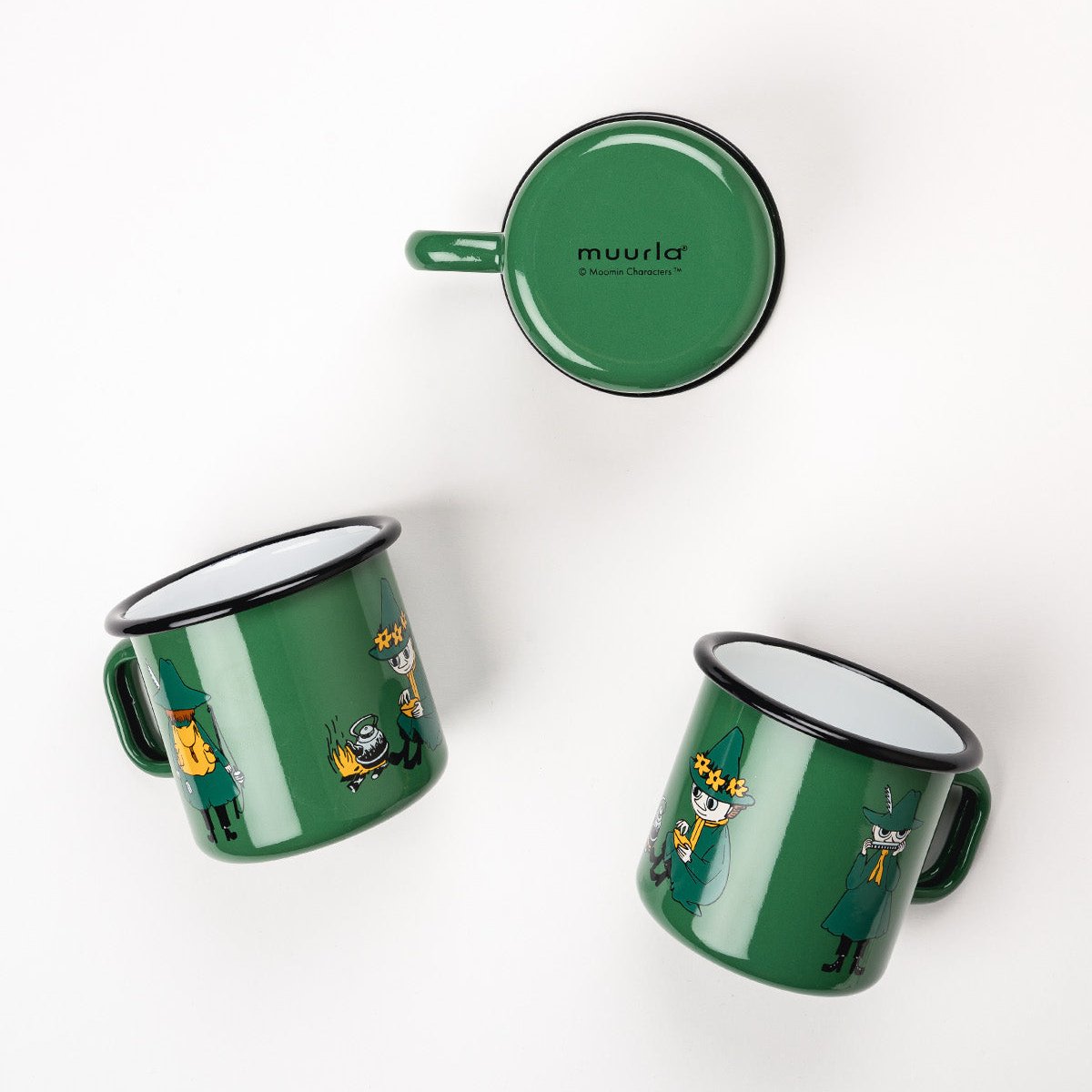 MOOMIN | Enamel Mug | Snufkin, Green | 0.37L