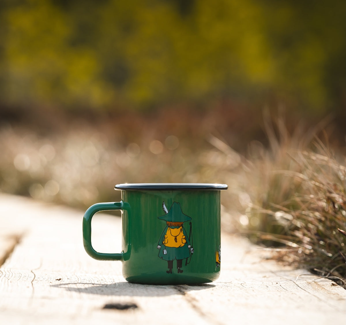 MOOMIN | Enamel Mug | Snufkin, Green | 0.37L