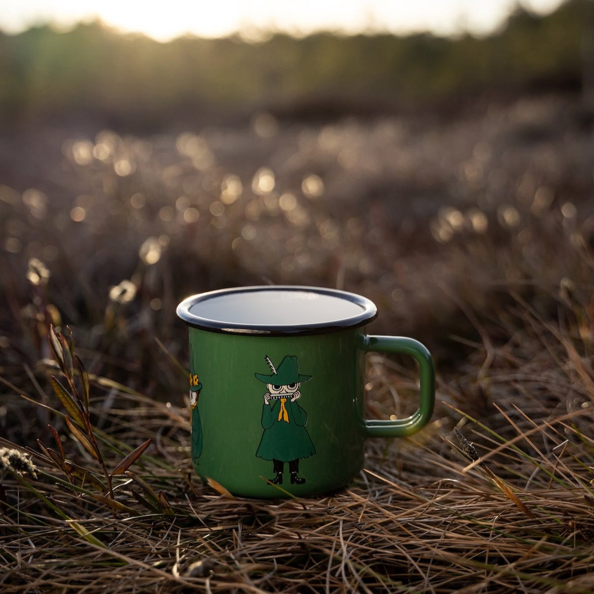 MOOMIN | Enamel Mug | Snufkin, Green | 0.37L