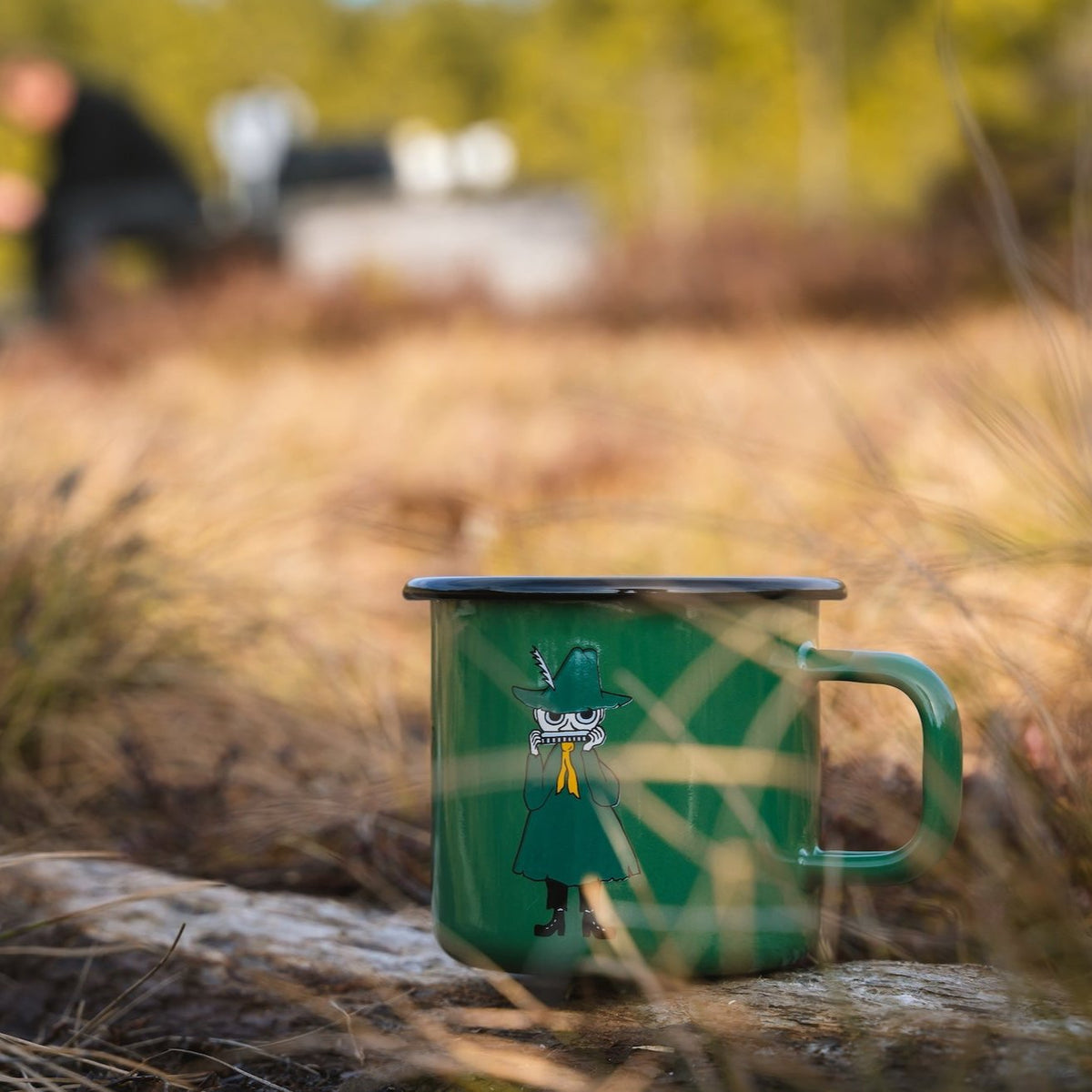 MOOMIN | Enamel Mug | Snufkin, Green | 0.37L