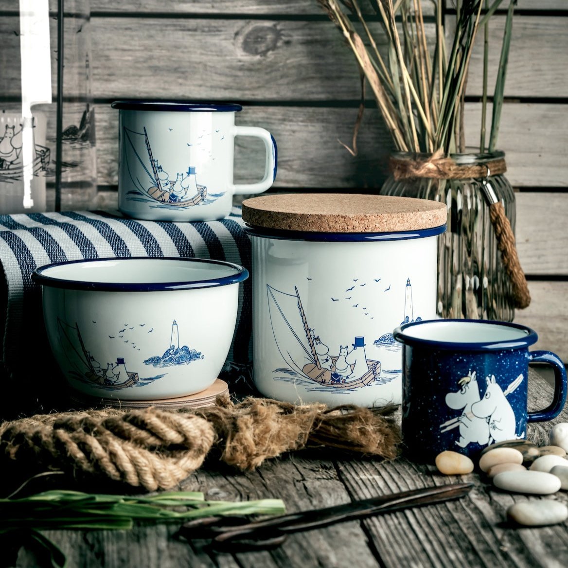 Moomin Sailors Enamelware Collection by Muurla Design 