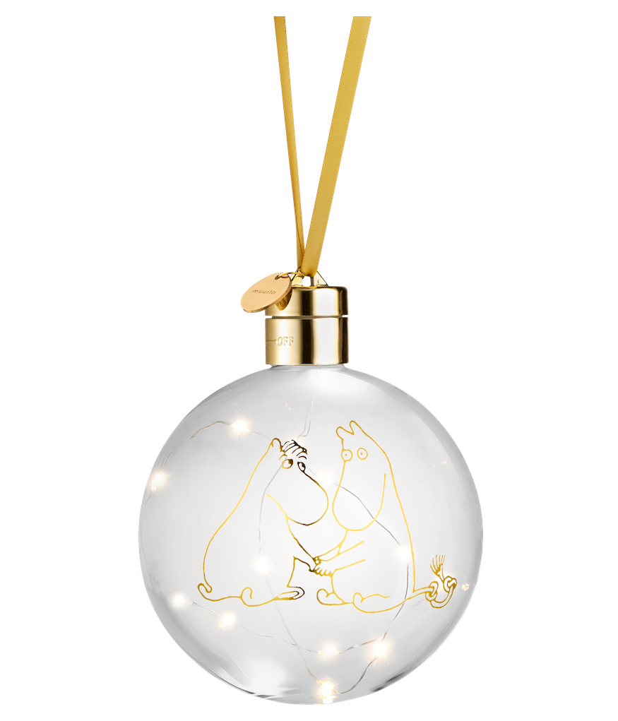 MOOMIN | Christmas | Decoration Bauble with LED lights | MOOMIN 80 | ⌀ 11cm