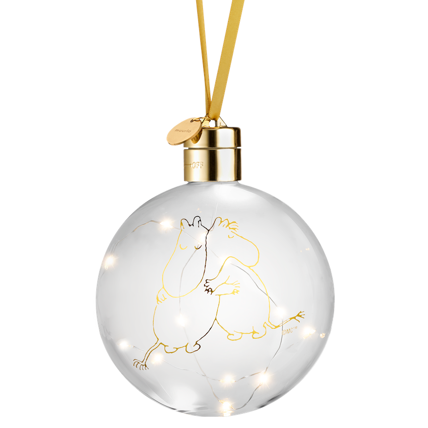 MOOMIN | Christmas | Decoration Bauble with LED lights | MOOMIN 80 | ⌀ 11cm
