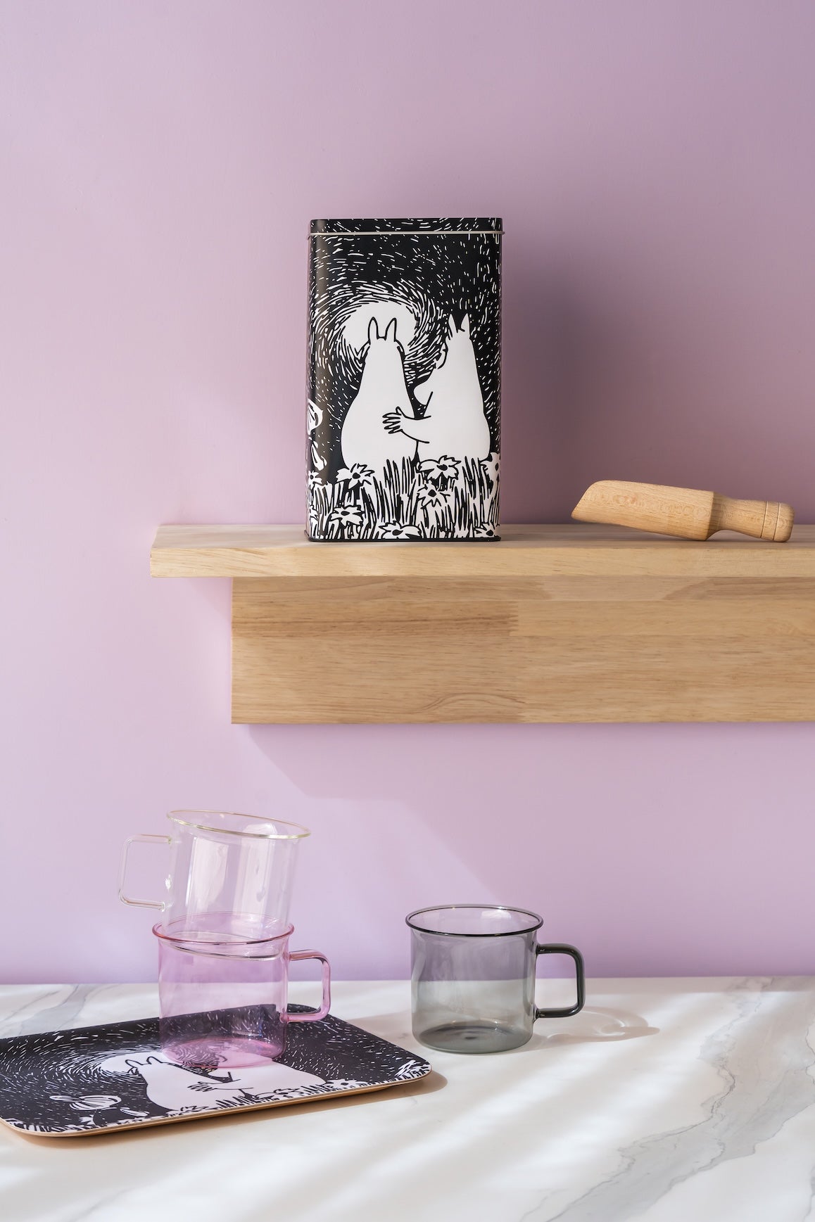 MOOMIN | Coffee Tin Jar | Friendship | 20cm