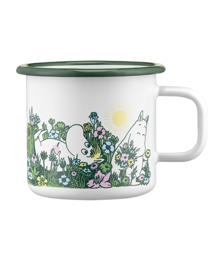 **Available Mid-March** MOOMIN | Enamel Mug | 0.37L | In The Garden  **New**