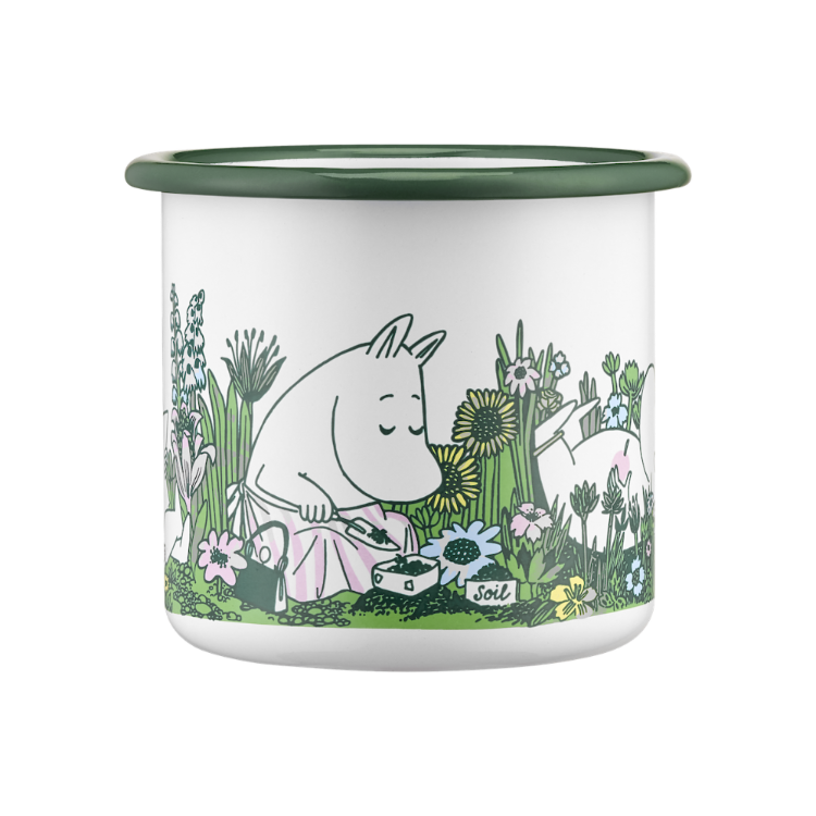 **Available Mid-March** MOOMIN | Enamel Mug | 0.37L | In The Garden  **New**