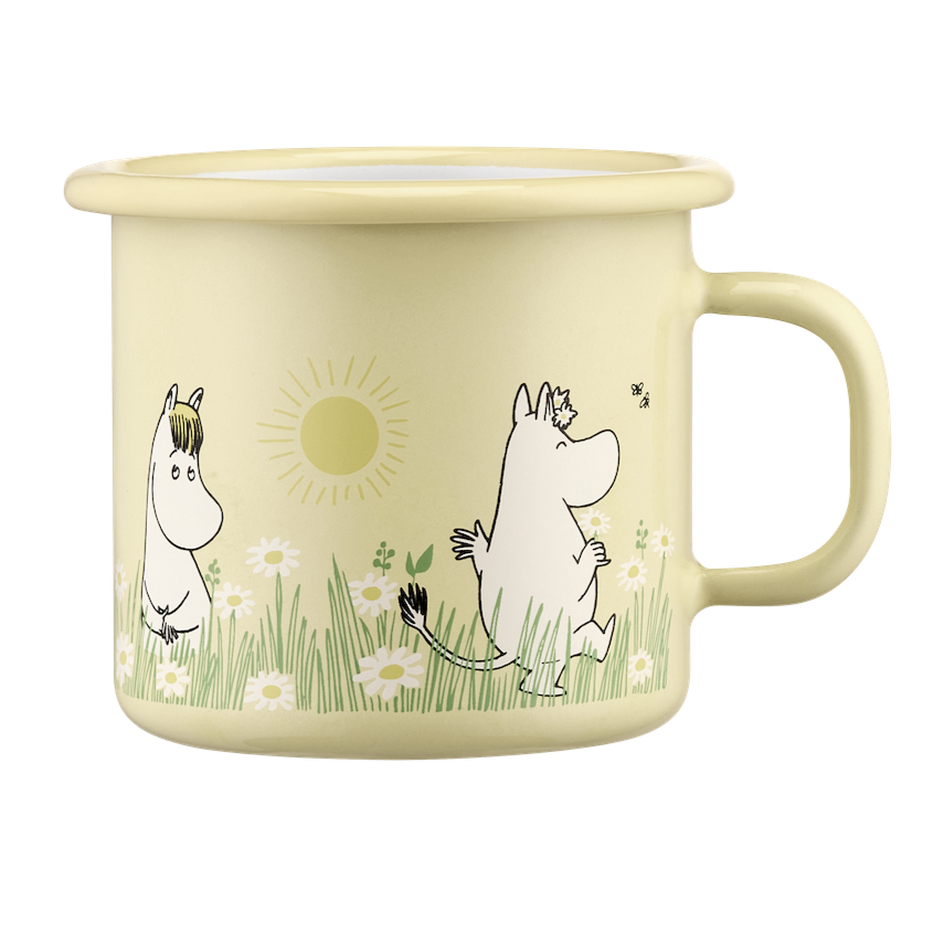 Moomin Meadow Enamel Mug by Muurla Design