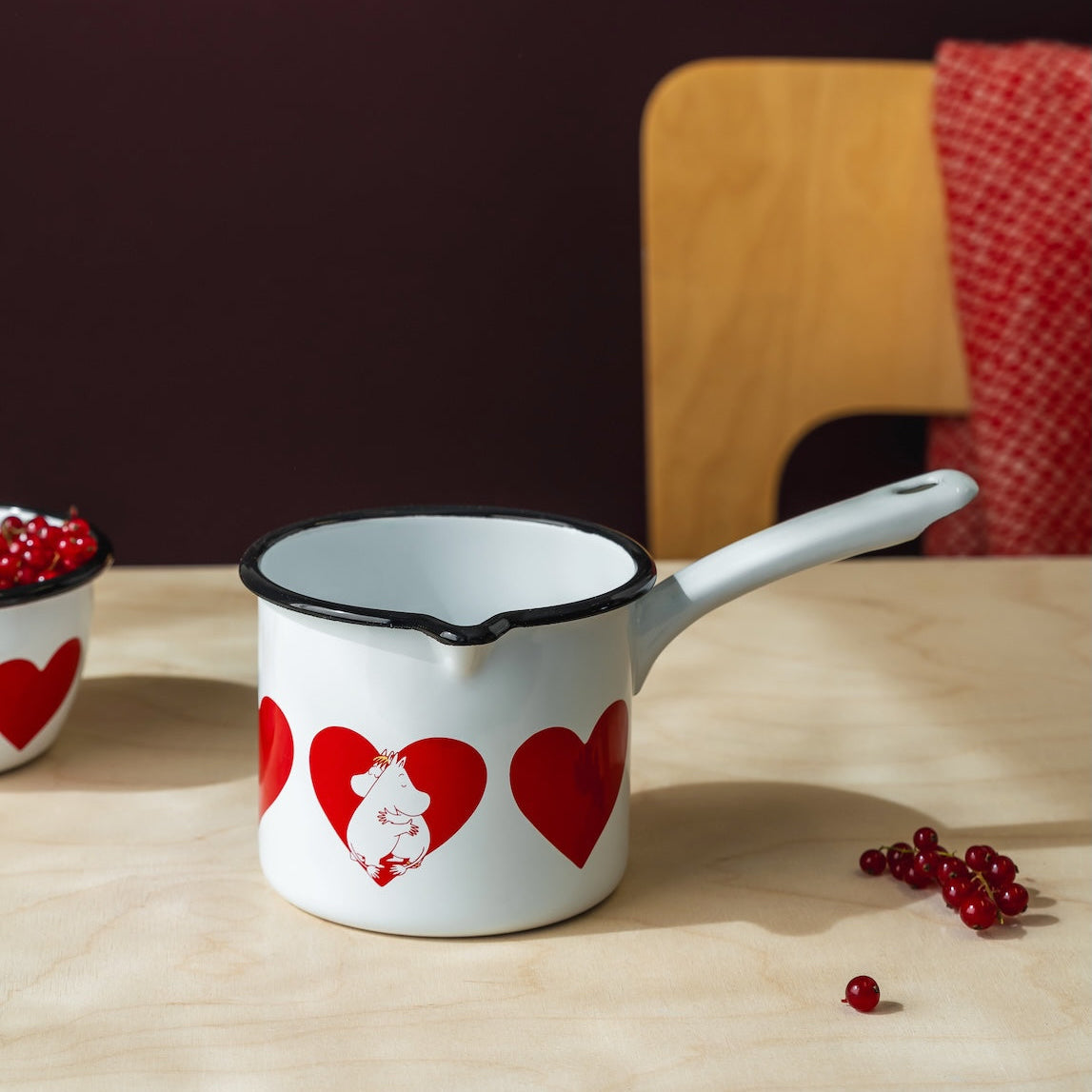 MOOMIN | Enamel Saucepan | Heart  | 1.3L
