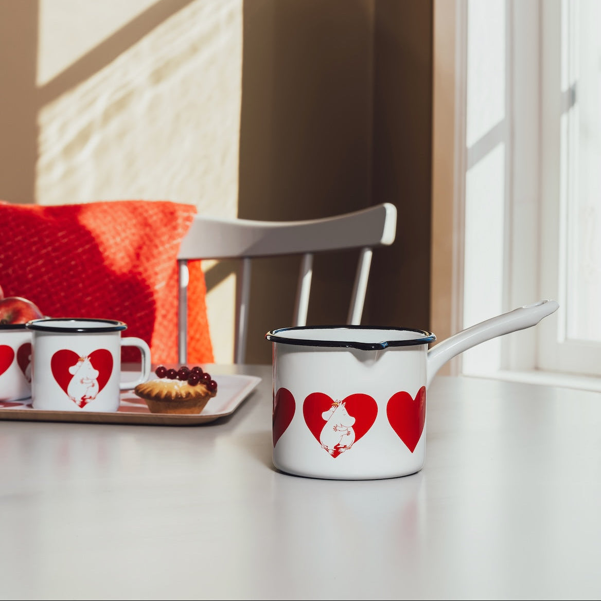 MOOMIN | Enamel Saucepan | Heart  | 1.3L