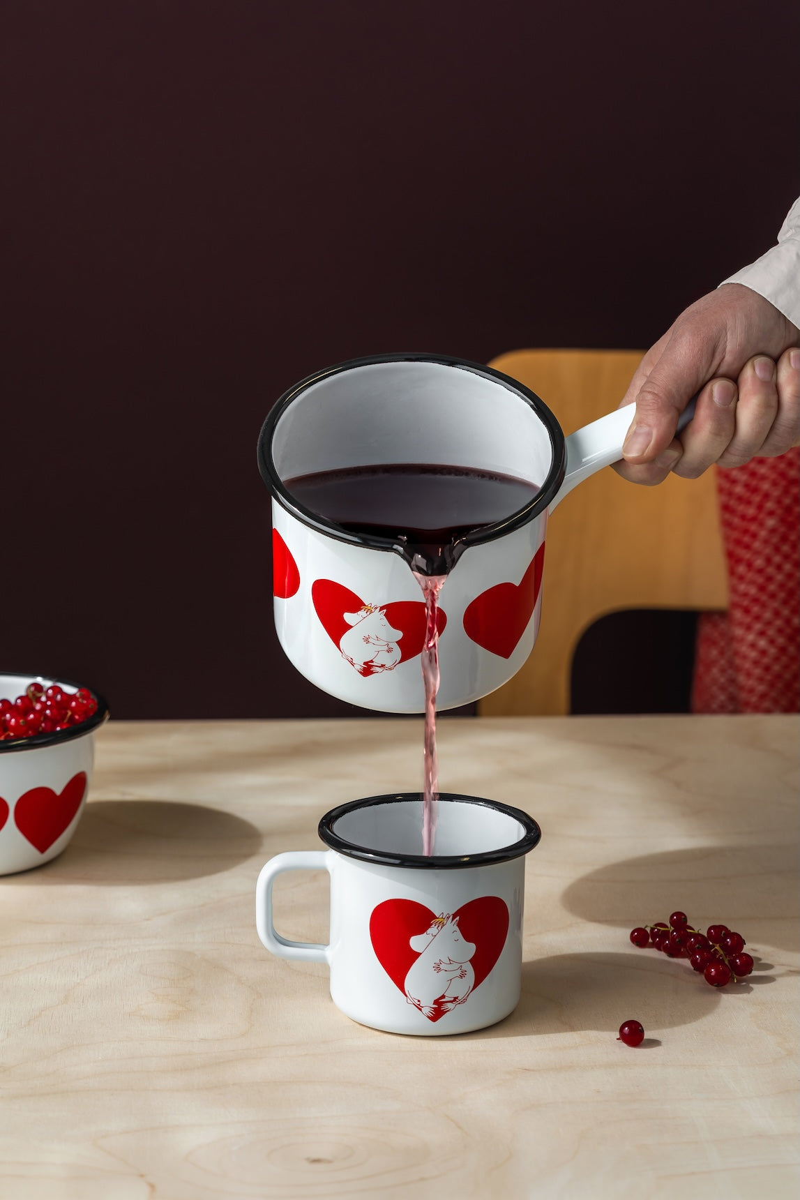 MOOMIN | Enamel Saucepan | Heart  | 1.3L