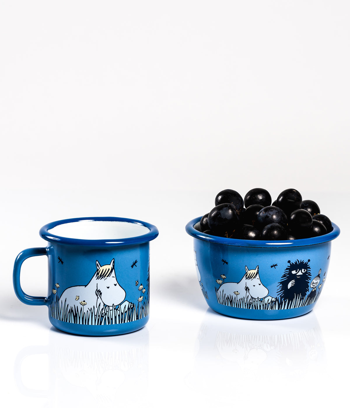 MUURLA | Moomin | Enamel Mug | In the Garden - Friends | 0.25L