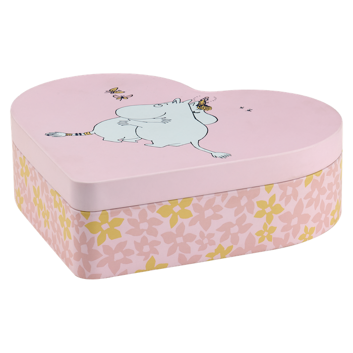 MOOMIN | Heart Shaped Tin Jar | Hug | 18 x 14.5cm