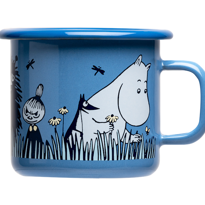 MUURLA | Moomin | Enamel Mug | In the Garden - Friends | 0.25L