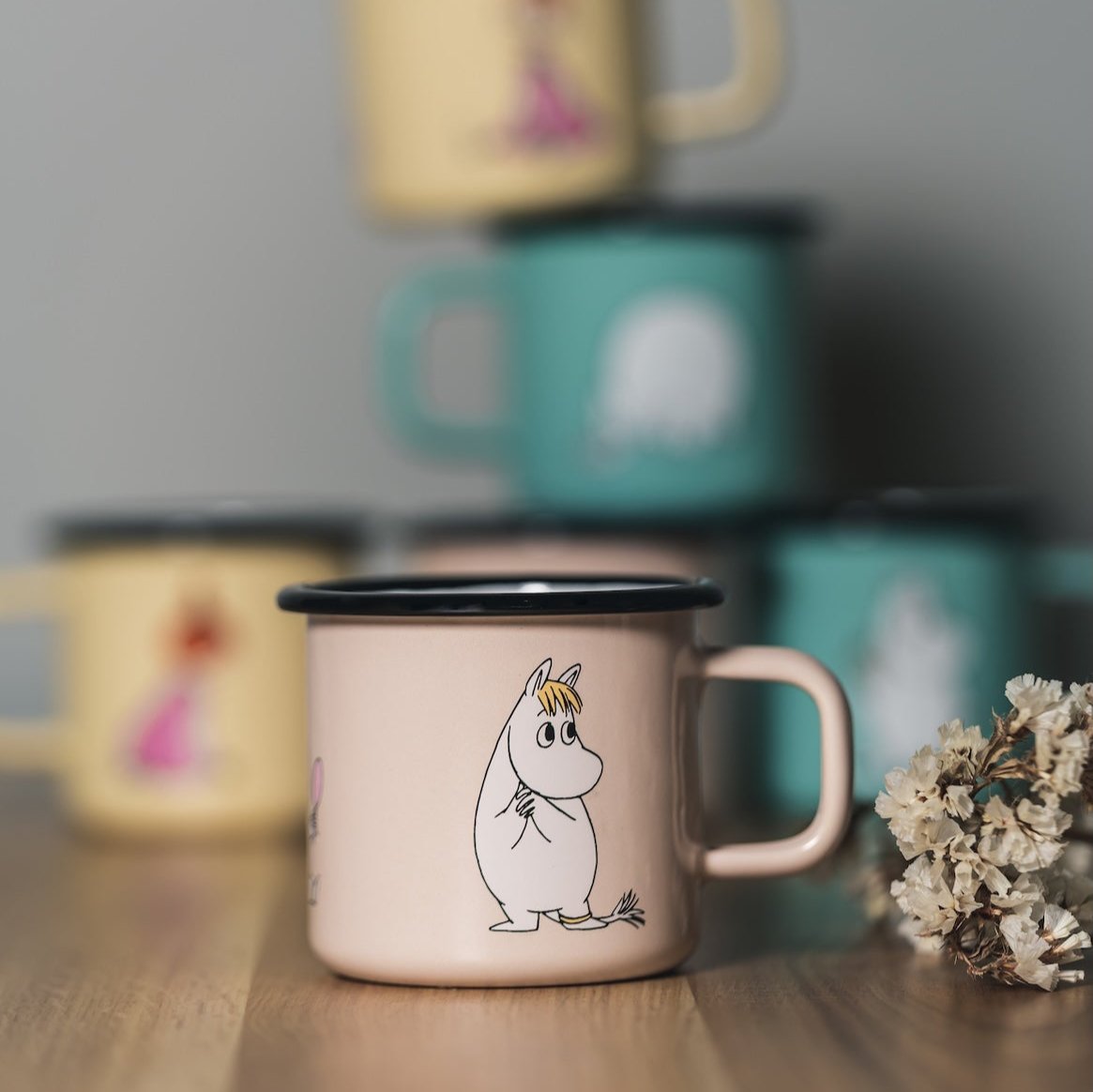 MOOMIN | Enamel Mug | Snorkmaiden, Beige  | 0.37L