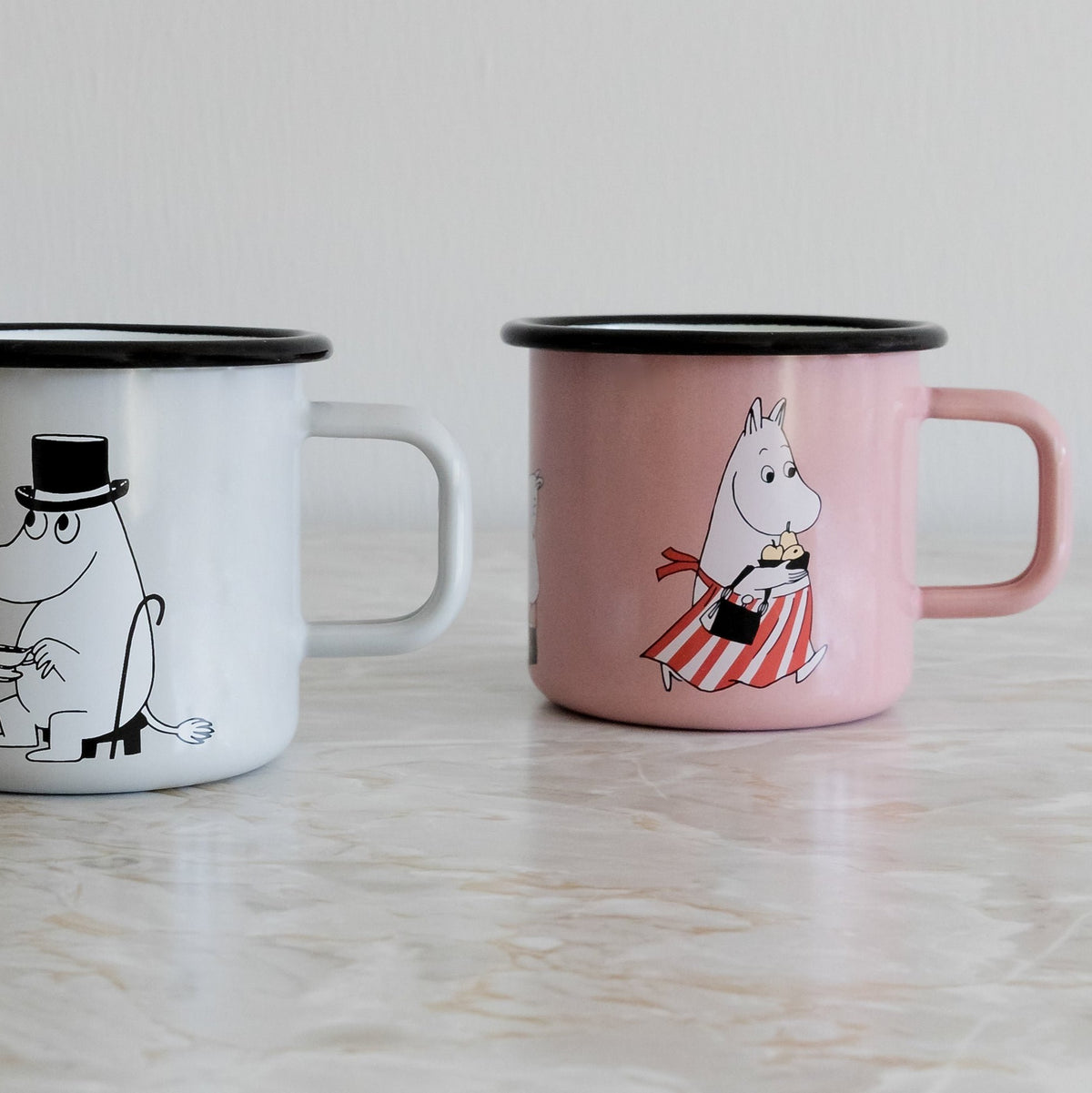 MOOMIN | Enamel Mug | Moominmamma, Pink | 0.37L