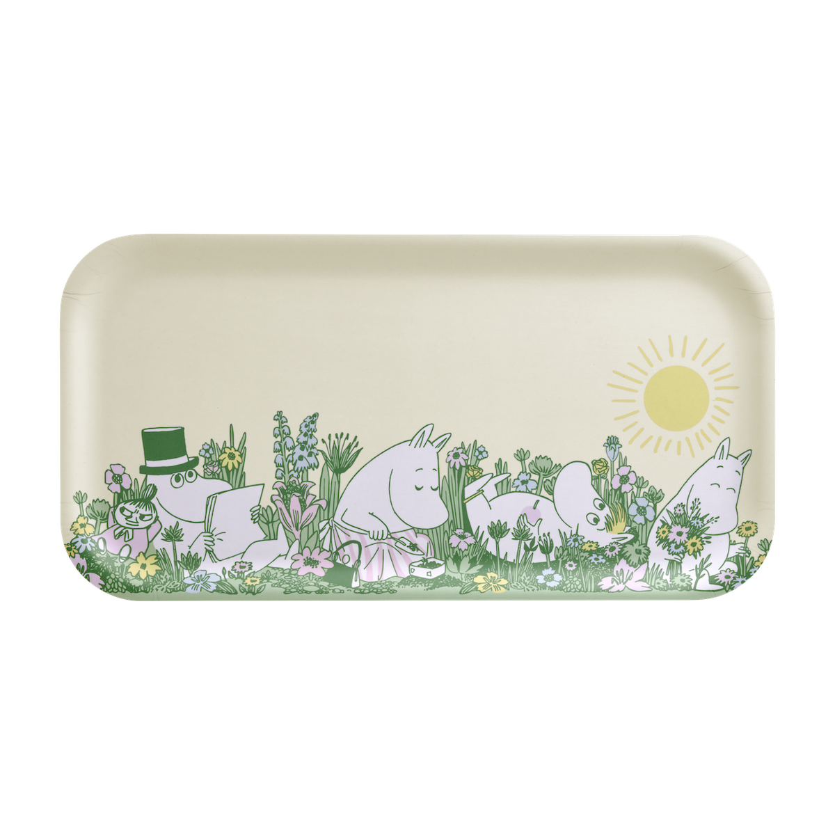 Moomin In The Garden Tray 43 x 22cm