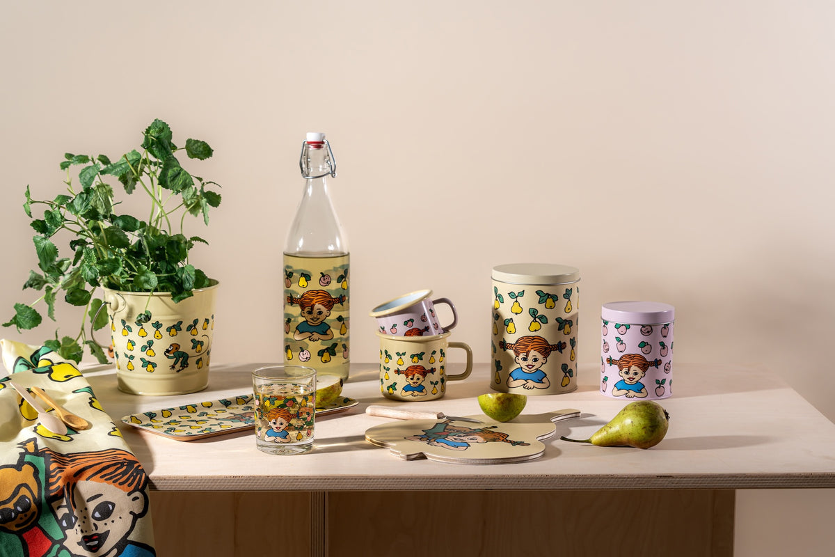 The complete line up of Pippi Longstocking Fruits products by Muurla Design