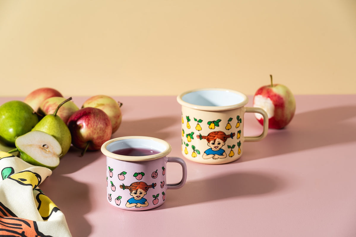 PIPPI LONGSTOCKING | Enamel Mug | Pippi Fruits | 0.25L