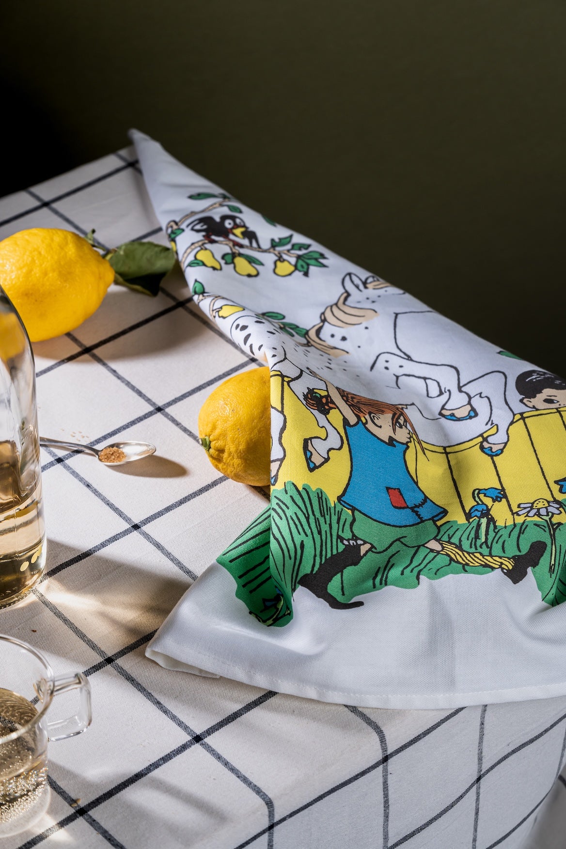 PIPPI LONGSTOCKING | Kitchen Tea Towel | The Way Home | 100% Cotton | 50 x 70cm