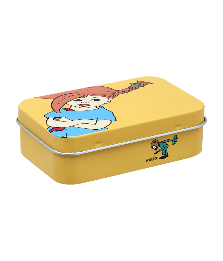 PIPPI LONGSTOCKING | Tin Box | The Strongest Girl in the World | 10 x 6.5 x 3cm