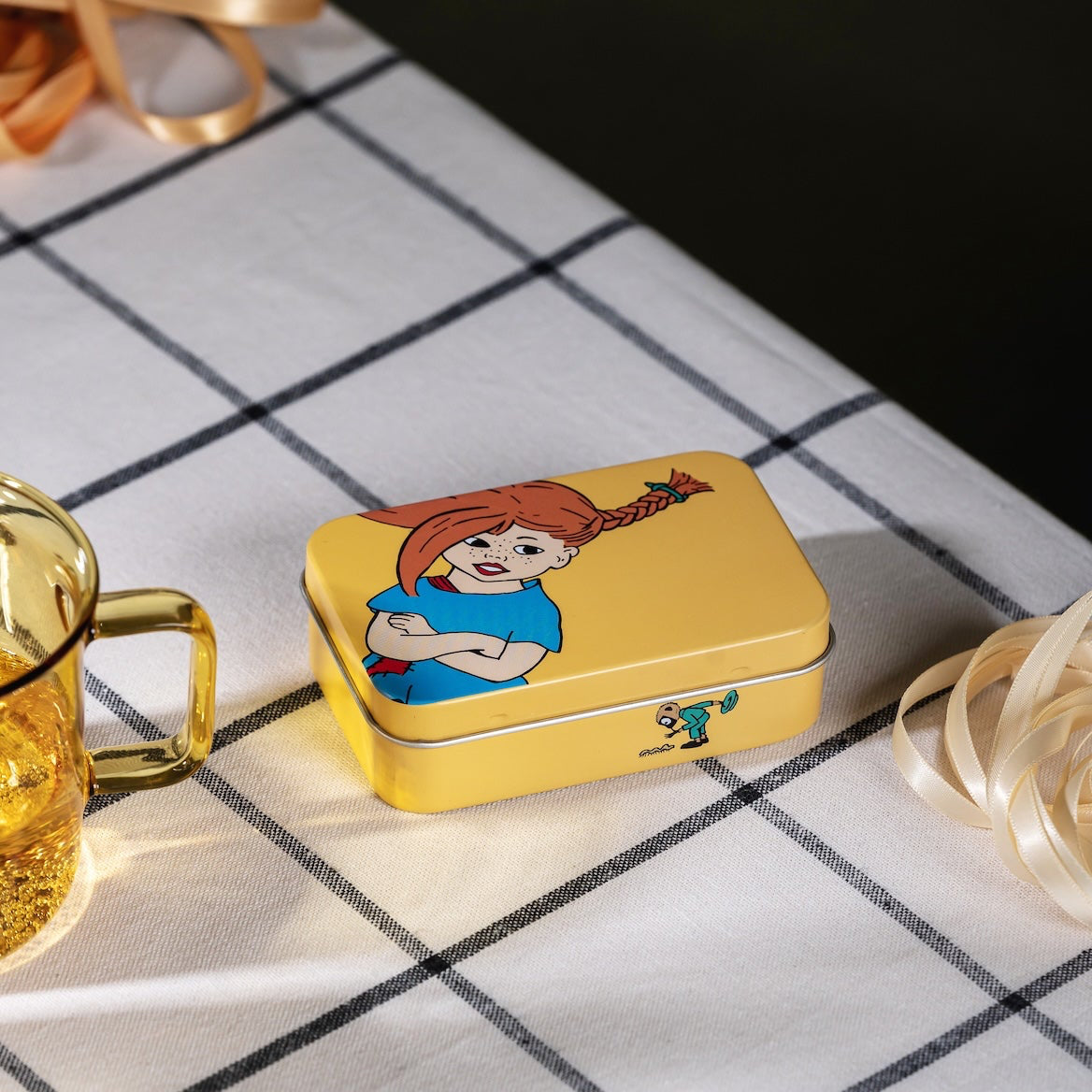 PIPPI LONGSTOCKING | Tin Box | The Strongest Girl in the World | 10 x 6.5 x 3cm